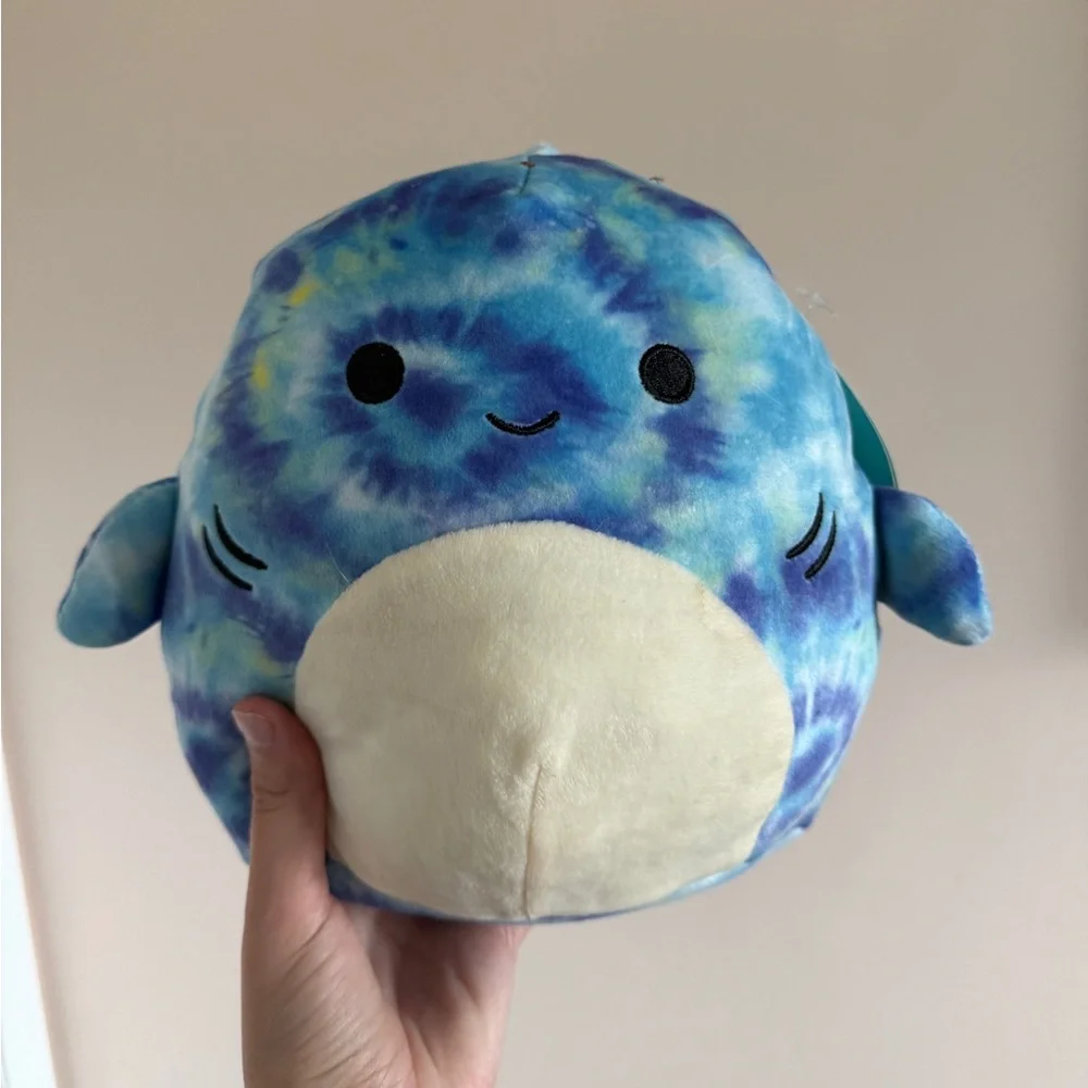 Squishmallows Blue and Green Tie-Dye Plush